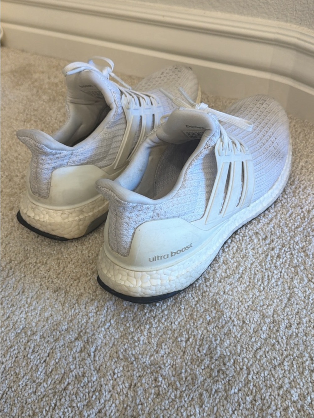 adidas Ultra Boost Men's Athletic Shoes - White
